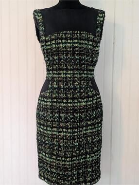Emanuel Ungaro Vintage Tweed Dress Made in Italy Size 44